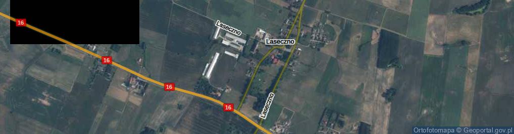 Zdjęcie satelitarne Laseczno ul.