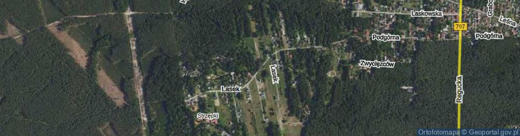 Zdjęcie satelitarne Lasek ul.