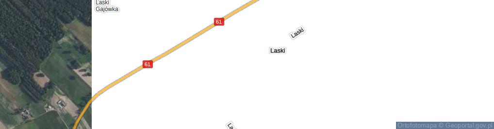 Zdjęcie satelitarne Laski ul.