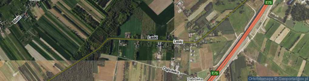 Zdjęcie satelitarne Laski ul.