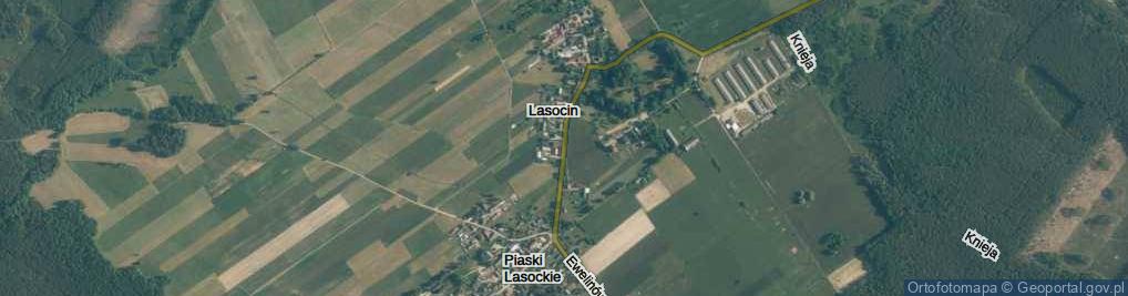 Zdjęcie satelitarne Lasocin ul.