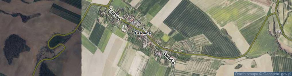Zdjęcie satelitarne Lasowice ul.