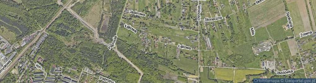 Zdjęcie satelitarne Łąkowa ul.