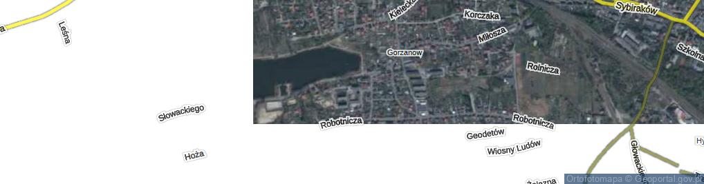 Zdjęcie satelitarne Łabędzia ul.
