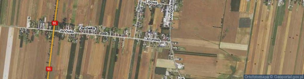 Zdjęcie satelitarne Lazurowa ul.