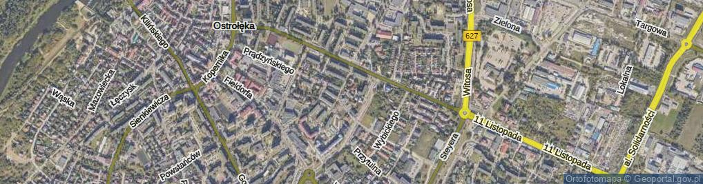 Zdjęcie satelitarne Łąkowa ul.