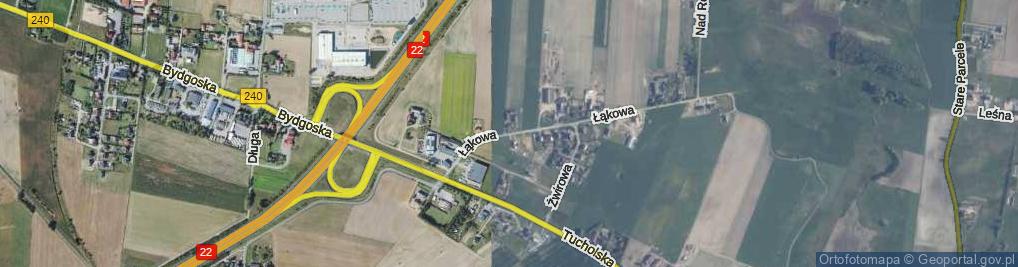 Zdjęcie satelitarne Łąkowa ul.