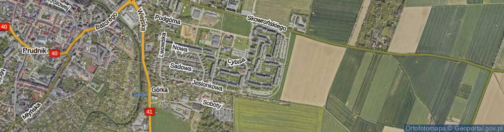 Zdjęcie satelitarne Łangowskiego ul.