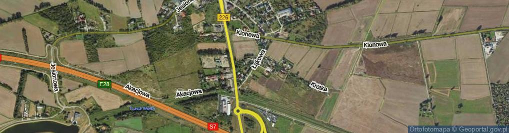 Zdjęcie satelitarne Łąkowa ul.