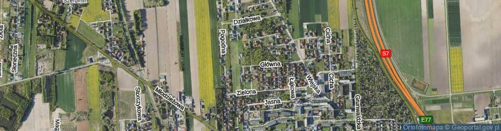 Zdjęcie satelitarne Lazurowa ul.