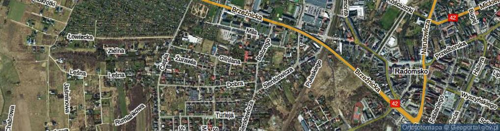 Zdjęcie satelitarne Łabędzia ul.