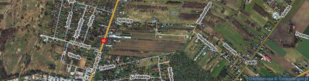 Zdjęcie satelitarne Lazurowa ul.