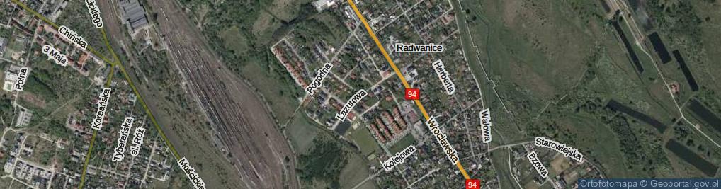 Zdjęcie satelitarne Lazurowa ul.