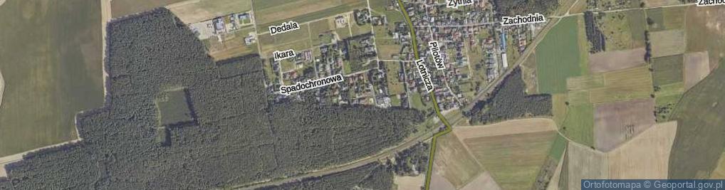 Zdjęcie satelitarne Latawcowa ul.