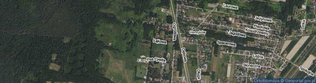 Zdjęcie satelitarne Łąkowa ul.