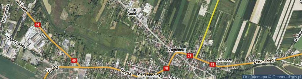 Zdjęcie satelitarne Łąkowa ul.