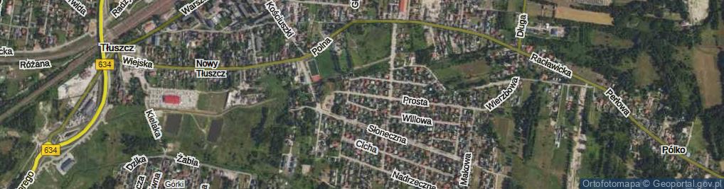 Zdjęcie satelitarne Lazurowa ul.