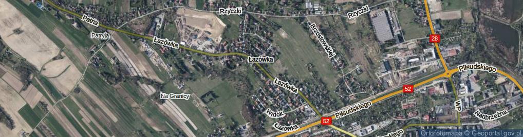 Zdjęcie satelitarne Łazówka ul.