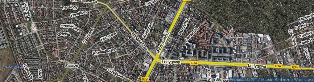 Zdjęcie satelitarne Łasińska ul.