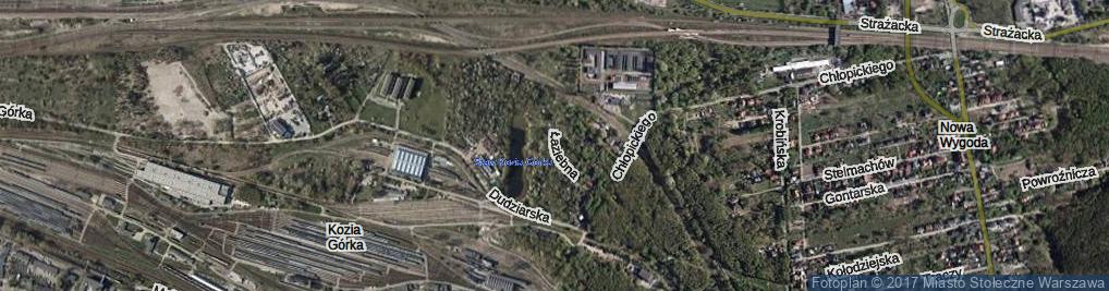 Zdjęcie satelitarne Łaziebna ul.