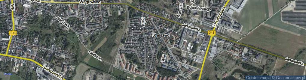 Zdjęcie satelitarne Łakińskiego Franciszka ul.