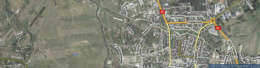 Zdjęcie satelitarne Łąkowa ul.