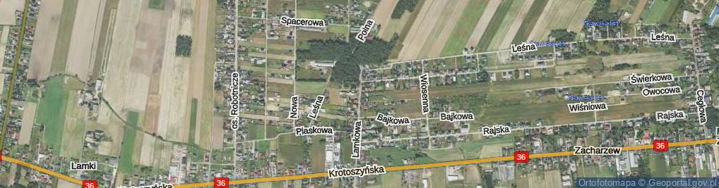Zdjęcie satelitarne Lamkowa ul.