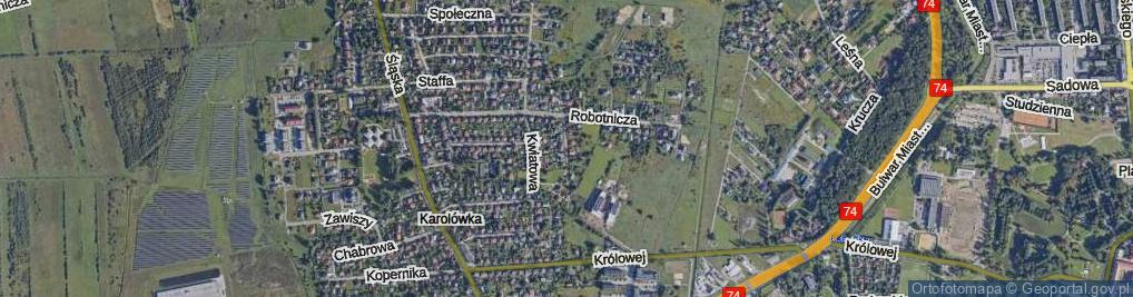 Zdjęcie satelitarne Łąkowa ul.