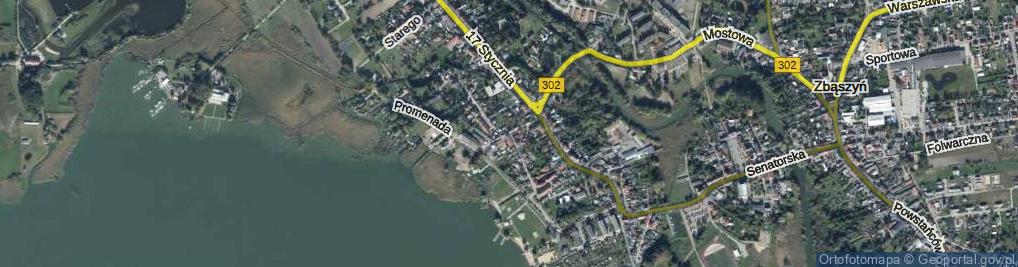 Zdjęcie satelitarne Łazienki ul.