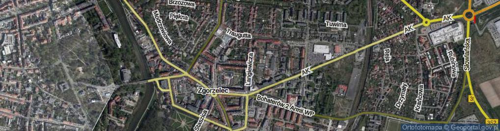 Zdjęcie satelitarne Langiewicza Mariana, gen. ul.