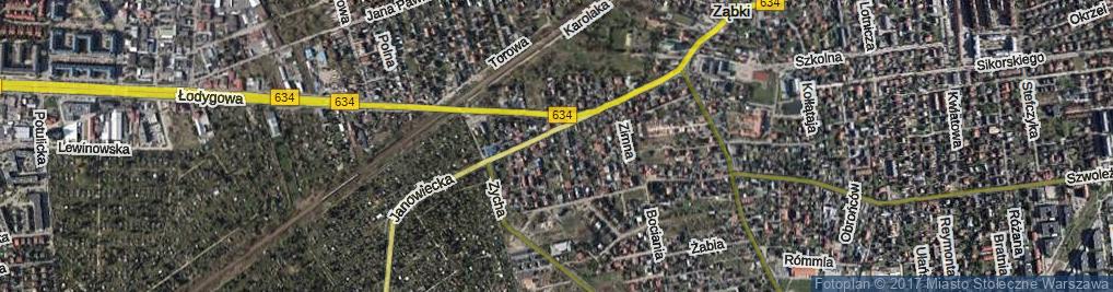 Zdjęcie satelitarne Łagodna ul.