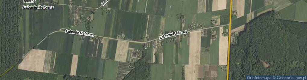 Zdjęcie satelitarne Łabunie-Reforma ul.