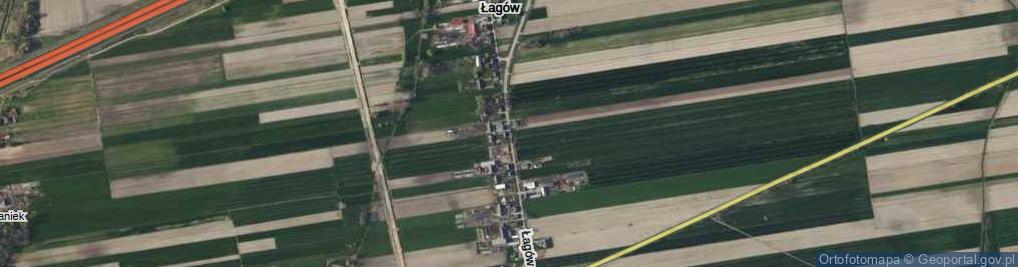 Zdjęcie satelitarne Łagów ul.