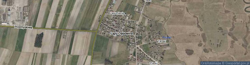 Zdjęcie satelitarne Łapy-Dębowina ul.