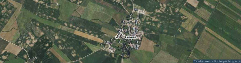Zdjęcie satelitarne Łazarze ul.