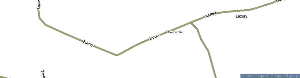 Zdjęcie satelitarne Łazory ul.