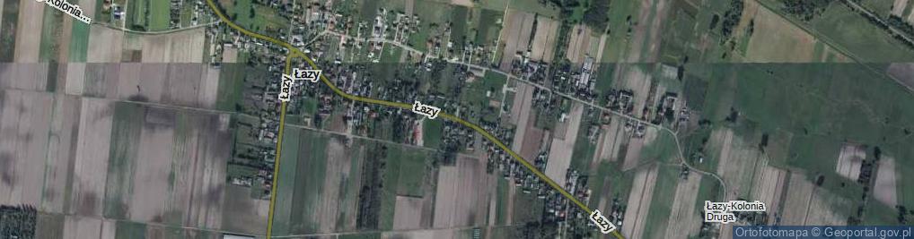 Zdjęcie satelitarne Łazy ul.