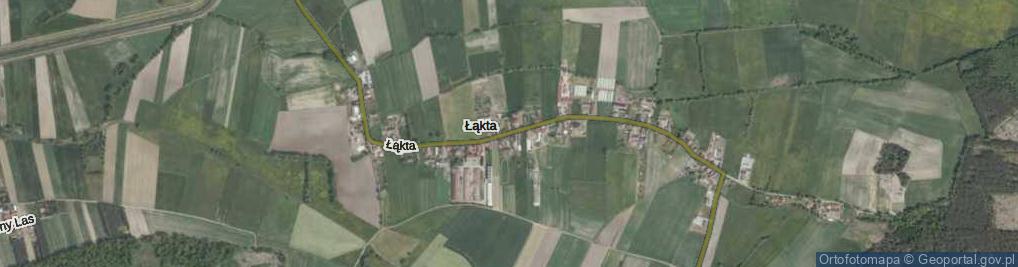 Zdjęcie satelitarne Łąkta ul.