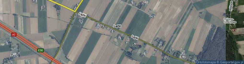 Zdjęcie satelitarne Łążki ul.