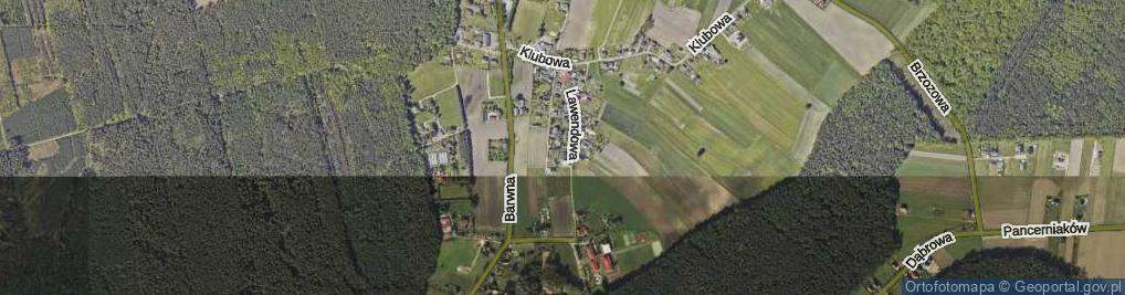 Zdjęcie satelitarne Lawendowa ul.