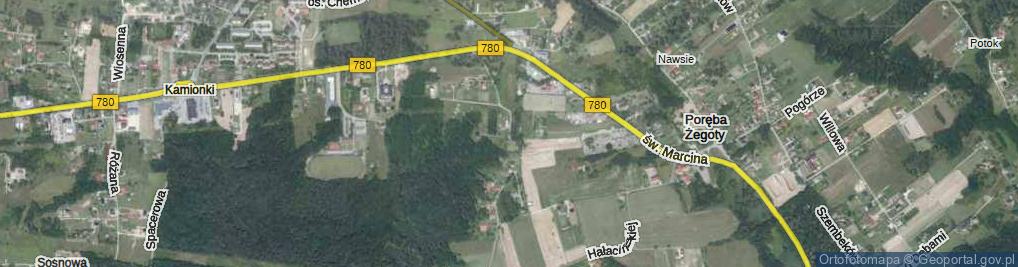 Zdjęcie satelitarne Leśna ul.