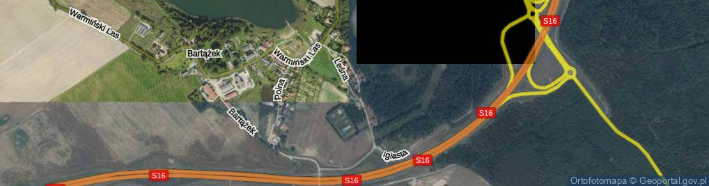 Zdjęcie satelitarne Leśna ul.