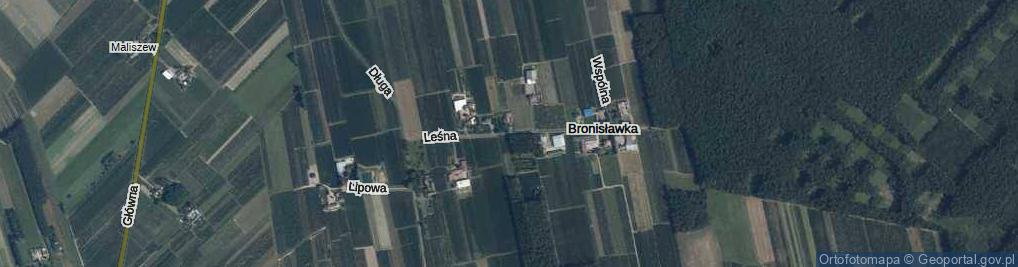 Zdjęcie satelitarne Leśna ul.