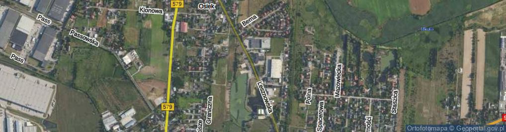 Zdjęcie satelitarne Lesznowska ul.