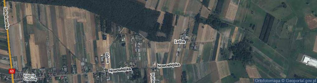 Zdjęcie satelitarne Leśna ul.