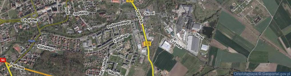 Zdjęcie satelitarne Legnicka ul.