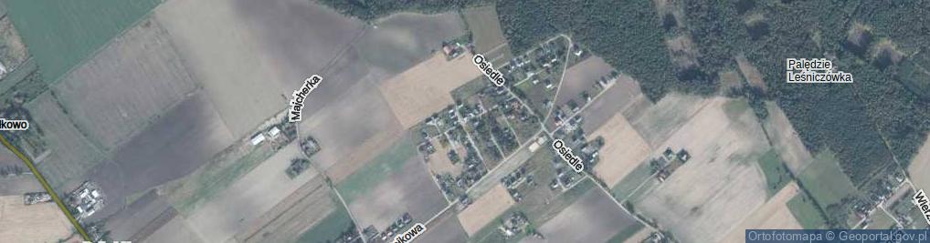 Zdjęcie satelitarne Leśnych Skrzatów ul.