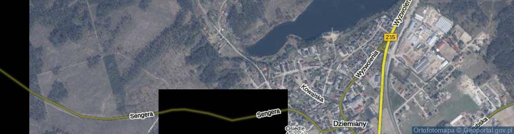 Zdjęcie satelitarne Leśna ul.