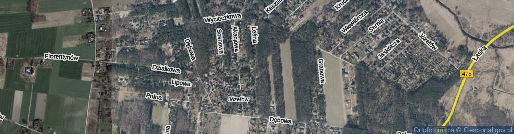 Zdjęcie satelitarne Leśna ul.