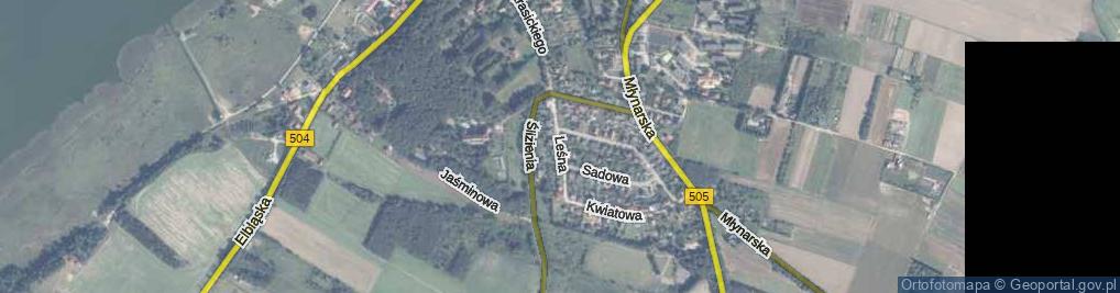 Zdjęcie satelitarne Leśna ul.